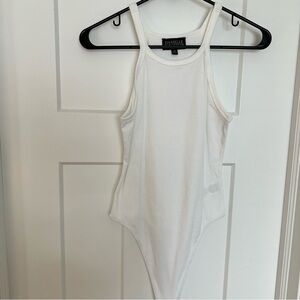 WeWoreWhat tank top bodysuit white size medium